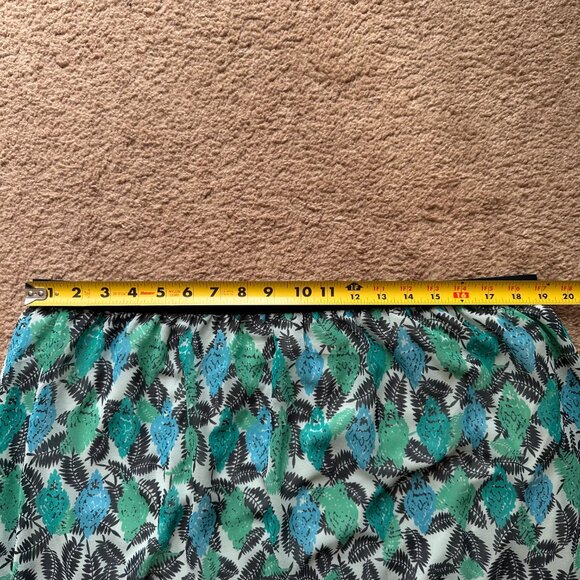 J Jill Skirt Womens Large Colorful Pull On Polyester Floral No Pockets Everyday - Picture 5 of 10